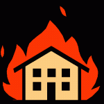 House Burning Illustration