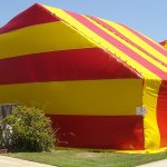 Red And Yellow Tent